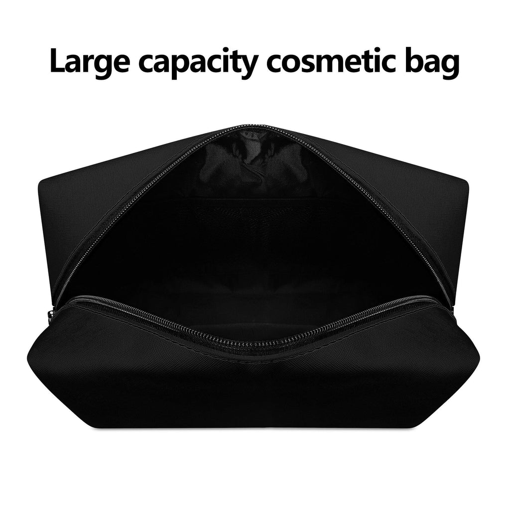 PU Leather Cosmetic Bag - Black - charme.™ pure beauty