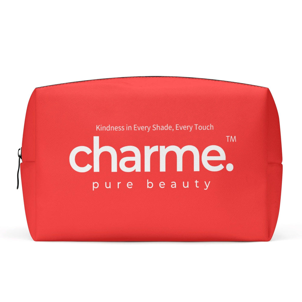 PU Leather Cosmetic Bag - Charme Orange - charme.™ pure beauty