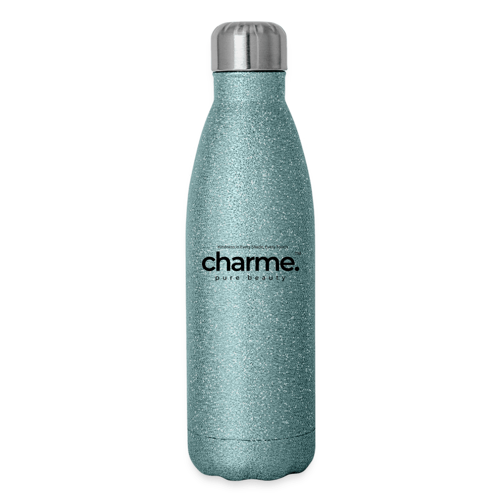 charme.™ Insulated Stainless Steel Water Bottle - turquoise glitter
