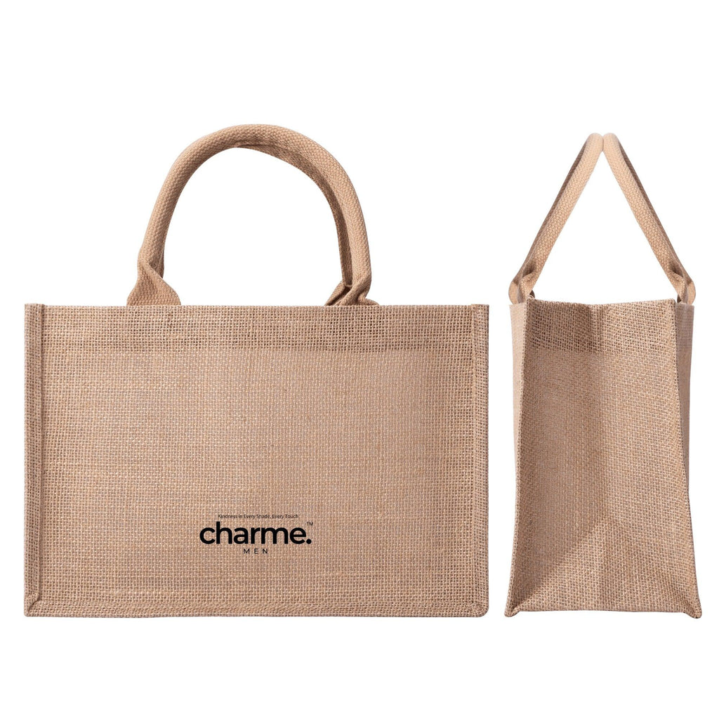 Reusable Jute Burlap Tote Bags - Men's - charme.™ pure beauty